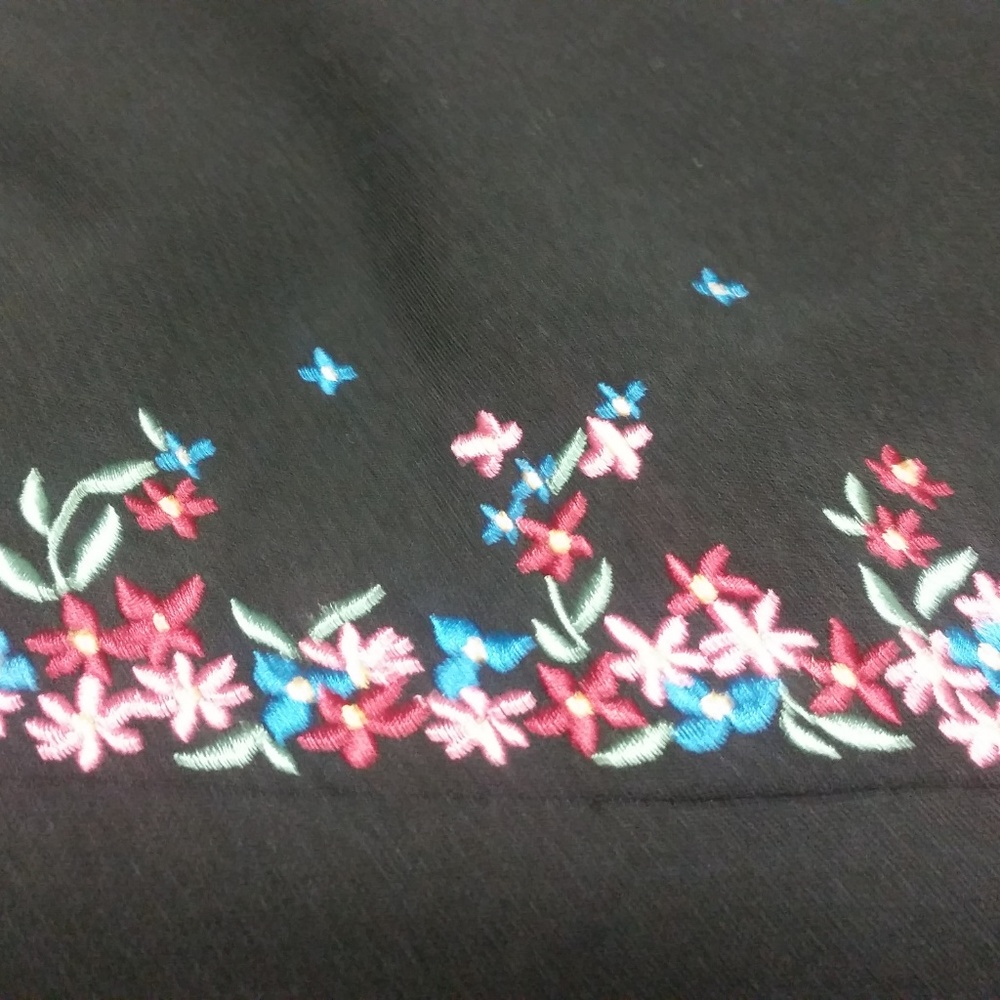 Black Dress with Floral Band